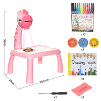 Thumbnail for Children Led Projector Art Drawing Table