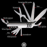 Thumbnail for Portable 10 in one Multi-function Outdoor Folding Survival Knives