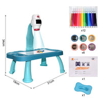 Thumbnail for Children Led Projector Art Drawing Table