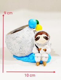 Thumbnail for Astronaut Seating with moon Pot for Home Decor | Garden Decor | Table Decor | Spcial For Gift | Astronaut Mobile & Pen Stand