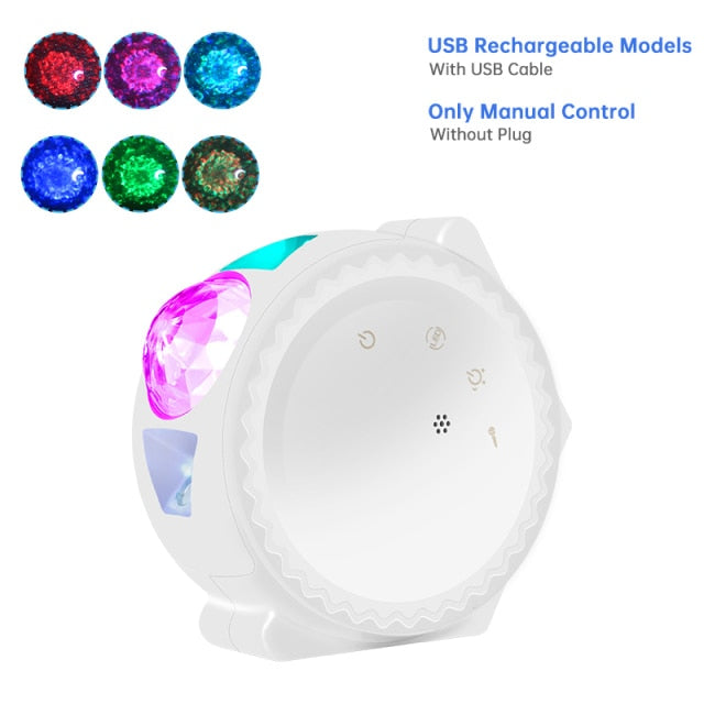 LED Colorful Starry Sky Galaxy Star Projector