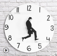 Thumbnail for British Comedy Inspired Ministry Of Silly Walk Wall Clock Comedian Home Decor