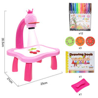 Thumbnail for Children Led Projector Art Drawing Table