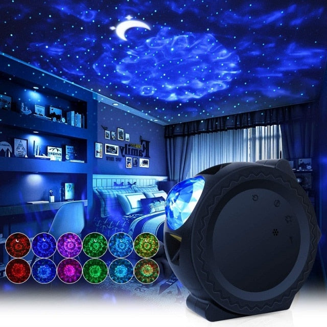 LED Colorful Starry Sky Galaxy Star Projector